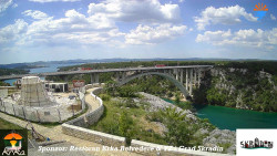 Skradin, řeka Krka, most A1