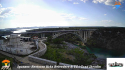 Skradin, řeka Krka, most A1