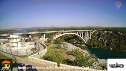 Skradin, řeka Krka, most A1