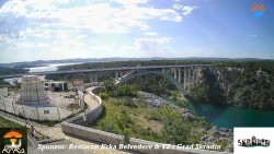 Skradin, řeka Krka, most A1