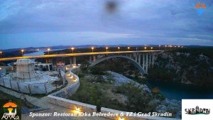 Městečko Skradin - Skradin, řeka Krka, most A1 - 31.5.2026 v 05:00 Městečko Skradin - Skradin, řeka Krka, most A1 - 31.5.2026 v 05:00