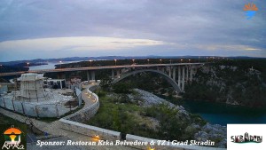 Městečko Skradin - Skradin, řeka Krka, most A1 - 31.5.2026 v 05:15 Městečko Skradin - Skradin, řeka Krka, most A1 - 31.5.2026 v 05:15