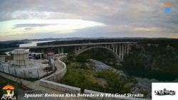 Skradin, řeka Krka, most A1