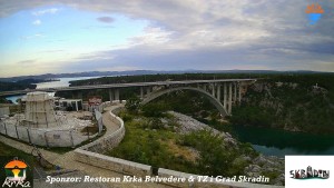 Městečko Skradin - Skradin, řeka Krka, most A1 - 31.5.2026 v 06:15 Městečko Skradin - Skradin, řeka Krka, most A1 - 31.5.2026 v 06:15