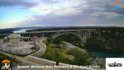 Skradin, řeka Krka, most A1