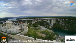 Městečko Skradin - Skradin, řeka Krka, most A1 - 31.5.2026 v 06:45 Městečko Skradin - Skradin, řeka Krka, most A1 - 31.5.2026 v 06:45
