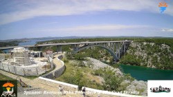 Skradin, řeka Krka, most A1