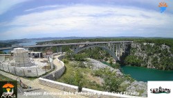 Skradin, řeka Krka, most A1