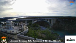 Skradin, řeka Krka, most A1