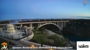 Městečko Skradin - Skradin, řeka Krka, most A1 - 6.6.2026 v 05:00 Městečko Skradin - Skradin, řeka Krka, most A1 - 6.6.2026 v 05:00