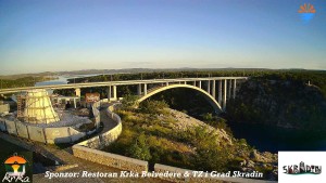 Městečko Skradin - Skradin, řeka Krka, most A1 - 6.6.2026 v 06:00 Městečko Skradin - Skradin, řeka Krka, most A1 - 6.6.2026 v 06:00