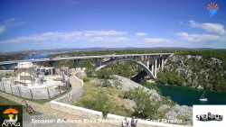 Skradin, řeka Krka, most A1