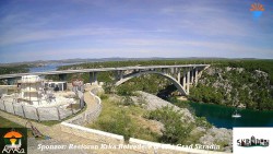 Skradin, řeka Krka, most A1
