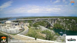 Skradin, řeka Krka, most A1