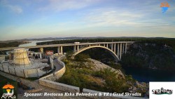 Skradin, řeka Krka, most A1