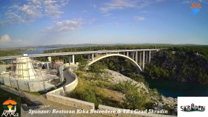 Městečko Skradin - Skradin, řeka Krka, most A1 - 16.6.2026 v 06:45 Městečko Skradin - Skradin, řeka Krka, most A1 - 16.6.2026 v 06:45