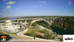Městečko Skradin - Skradin, řeka Krka, most A1 - 16.6.2026 v 07:45 Městečko Skradin - Skradin, řeka Krka, most A1 - 16.6.2026 v 07:45