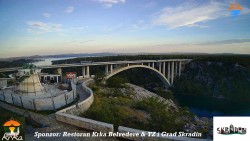 Skradin, řeka Krka, most A1