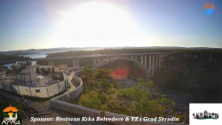 Skradin, rzeka Krka, most na autostradzie A1