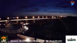 Skradin, rzeka Krka, most na autostradzie A1