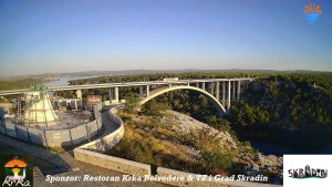 Městečko Skradin - Skradin, řeka Krka, most A1 - 31.7.2026 v 06:45 Městečko Skradin - Skradin, řeka Krka, most A1 - 31.7.2026 v 06:45