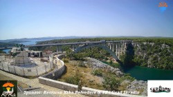 Skradin, řeka Krka, most A1