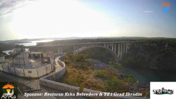 Skradin, rzeka Krka, most na autostradzie A1