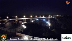 Skradin, rzeka Krka, most na autostradzie A1