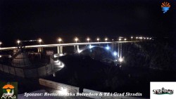 Skradin, rzeka Krka, most na autostradzie A1