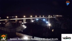 Skradin, rzeka Krka, most na autostradzie A1