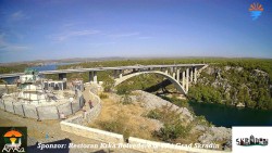 Skradin, Fluss Krka, A1-Brücke