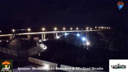 Skradin, rzeka Krka, most na autostradzie A1