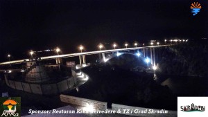 Die Stadt Skradin - Skradin, Fluss Krka, A1-Brücke - 15.9.2026 v 00:45 Die Stadt Skradin - Skradin, Fluss Krka, A1-Brücke - 15.9.2026 v 00:45