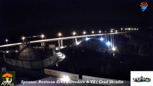 Miasto Skradin - Skradin, rzeka Krka, most na autostradzie A1 - 23.9.2026 v 03:45 Miasto Skradin - Skradin, rzeka Krka, most na autostradzie A1 - 23.9.2026 v 03:45