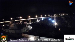 Skradin, rzeka Krka, most na autostradzie A1