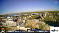 Skradin, řeka Krka, most A1