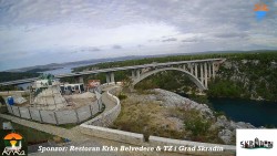 Skradin, řeka Krka, most A1