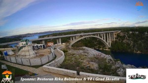 Die Stadt Skradin - Skradin, Fluss Krka, A1-Brücke - 30.10.2026 v 07:45 Die Stadt Skradin - Skradin, Fluss Krka, A1-Brücke - 30.10.2026 v 07:45