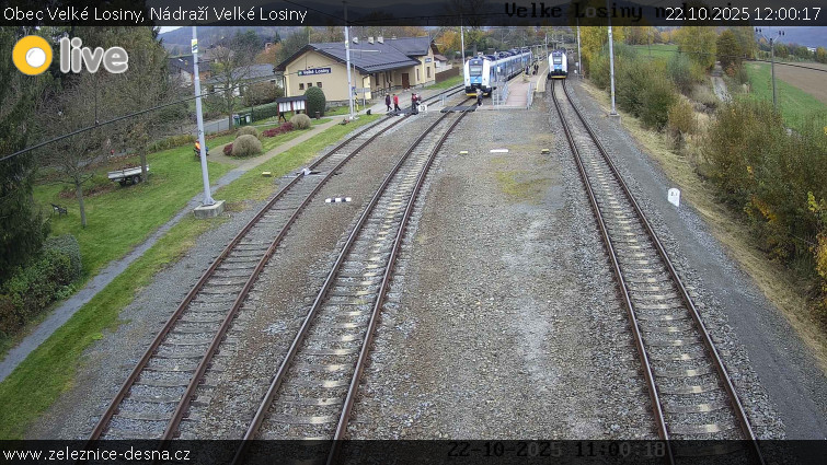 Obec Velké Losiny - Nádraží Velké Losiny - 22.10.2025 v 12:00 Obec Velké Losiny - Nádraží Velké Losiny - 22.10.2025 v 12:00
