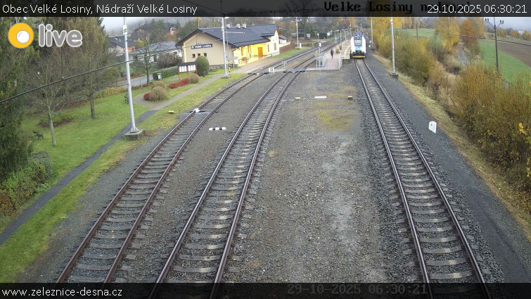 Obec Velké Losiny - Nádraží Velké Losiny - 29.10.2025 v 06:30 Obec Velké Losiny - Nádraží Velké Losiny - 29.10.2025 v 06:30