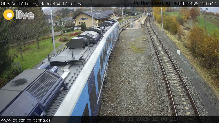 Obec Velké Losiny - Nádraží Velké Losiny - 1.11.2025 v 12:00 Obec Velké Losiny - Nádraží Velké Losiny - 1.11.2025 v 12:00