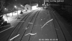 Obec Velké Losiny - Nádraží Velké Losiny - 2.1.2026 v 03:15 Obec Velké Losiny - Nádraží Velké Losiny - 2.1.2026 v 03:15