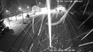 Obec Velké Losiny - Nádraží Velké Losiny - 2.1.2026 v 04:15 Obec Velké Losiny - Nádraží Velké Losiny - 2.1.2026 v 04:15