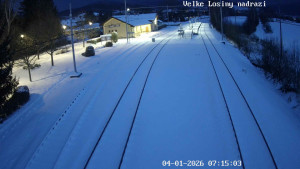 Obec Velké Losiny - Nádraží Velké Losiny - 4.1.2026 v 07:15 Obec Velké Losiny - Nádraží Velké Losiny - 4.1.2026 v 07:15