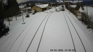 Obec Velké Losiny - Nádraží Velké Losiny - 4.1.2026 v 13:45 Obec Velké Losiny - Nádraží Velké Losiny - 4.1.2026 v 13:45