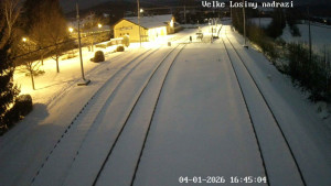 Obec Velké Losiny - Nádraží Velké Losiny - 4.1.2026 v 16:45 Obec Velké Losiny - Nádraží Velké Losiny - 4.1.2026 v 16:45