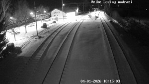 Obec Velké Losiny - Nádraží Velké Losiny - 4.1.2026 v 18:15 Obec Velké Losiny - Nádraží Velké Losiny - 4.1.2026 v 18:15