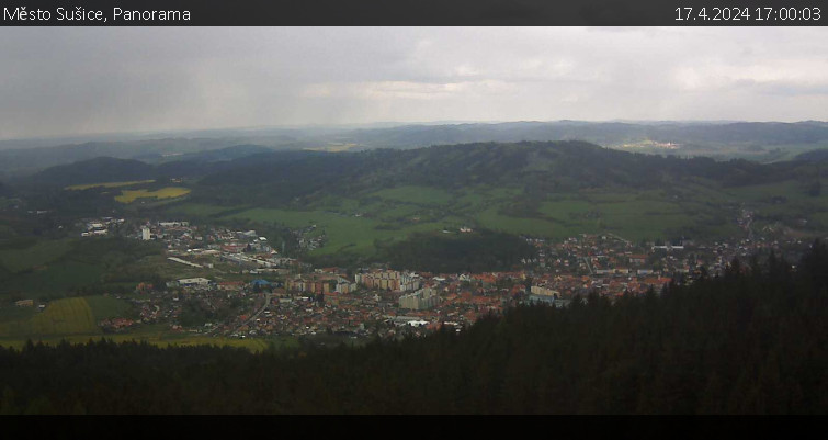 Město Sušice - Panorama - 17.4.2024 v 17:00