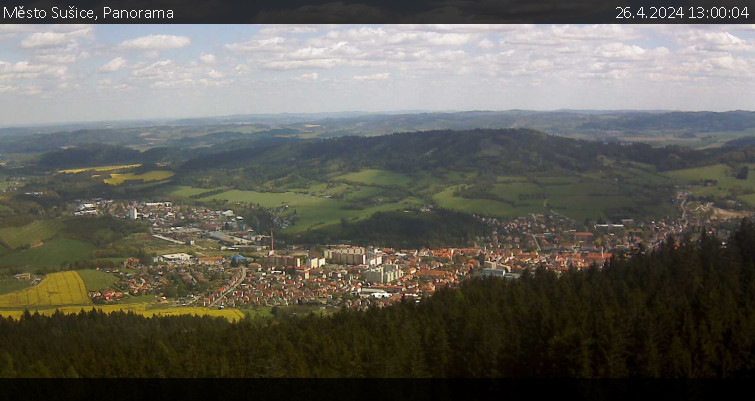 Město Sušice - Panorama - 26.4.2024 v 13:00