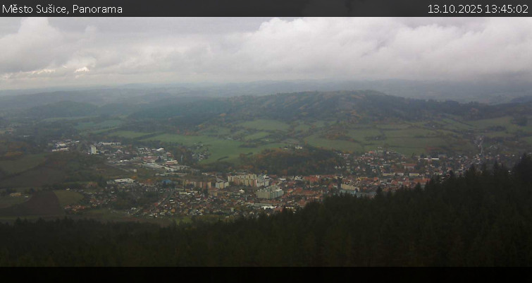 Město Sušice - Panorama - 13.10.2025 v 13:45 Město Sušice - Panorama - 13.10.2025 v 13:45